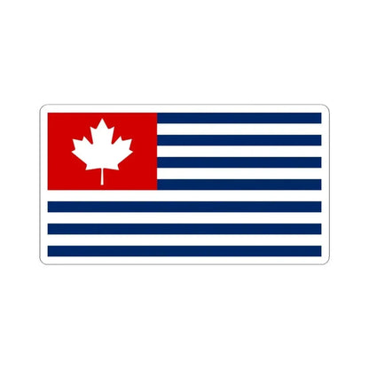 Flag of the United States of Canada (United States) STICKER Vinyl Kiss-Cut Decal 6 Inch White - The Sticker Space