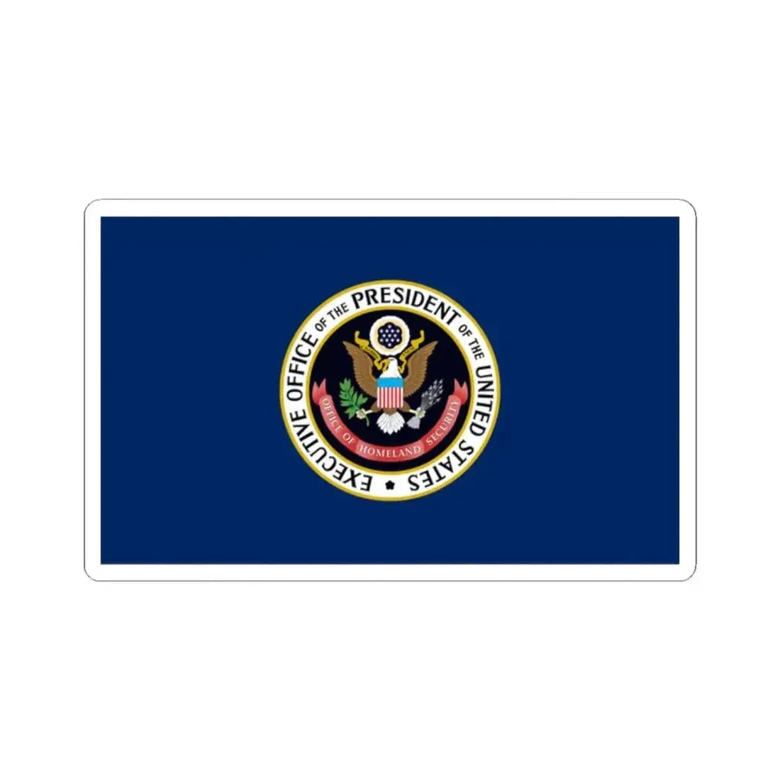 Flag of the United States Office of Homeland Security (United States) STICKER Vinyl Kiss-Cut Decal 2 Inch White - The Sticker Space