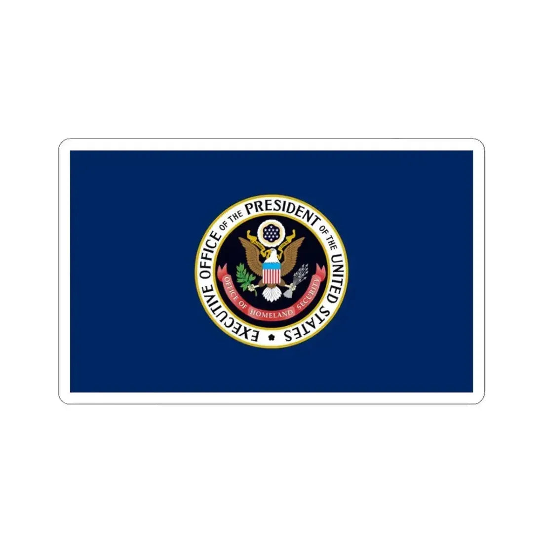 Flag of the United States Office of Homeland Security (United States) STICKER Vinyl Kiss-Cut Decal 3 Inch White - The Sticker Space