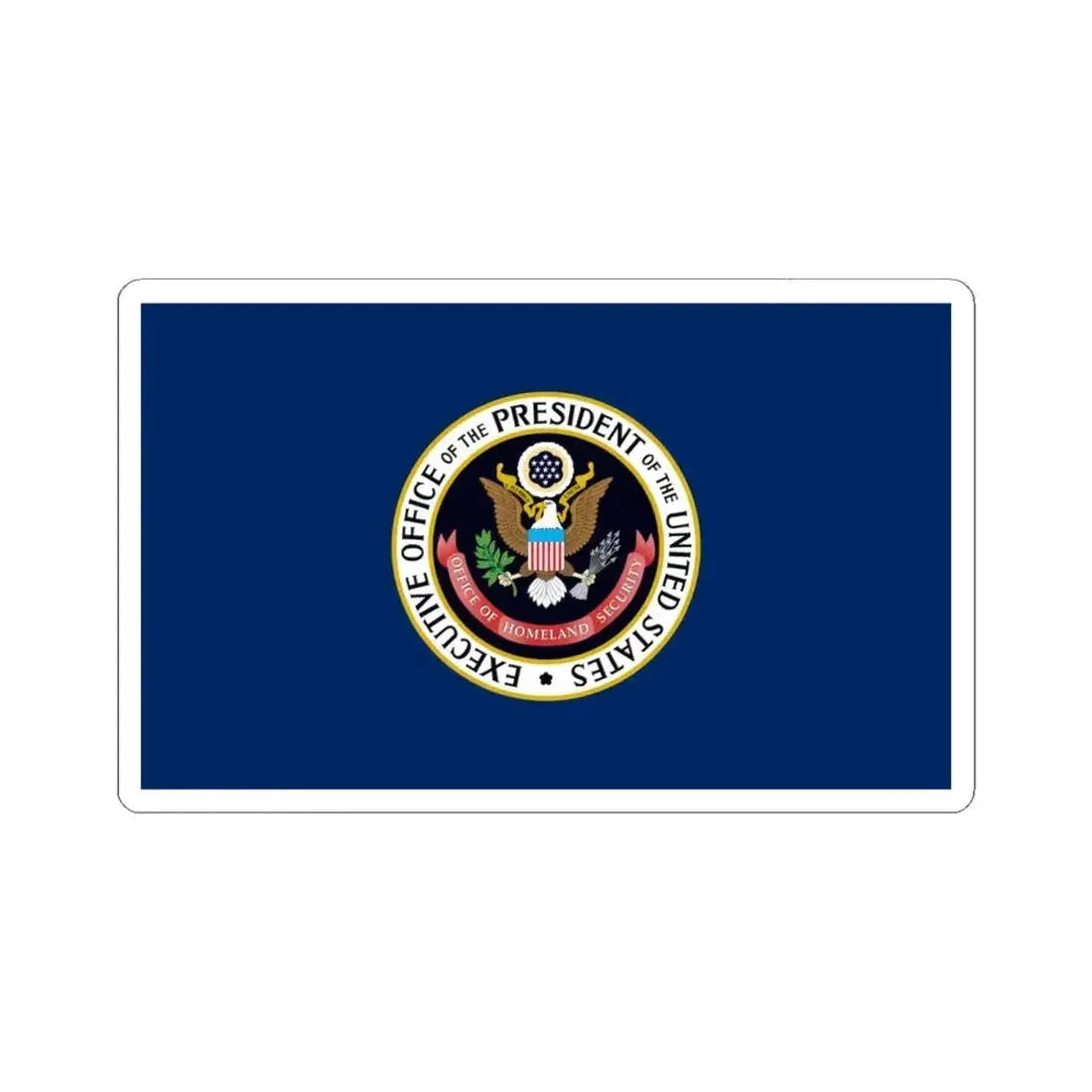 Flag of the United States Office of Homeland Security (United States) STICKER Vinyl Kiss-Cut Decal 4 Inch White - The Sticker Space