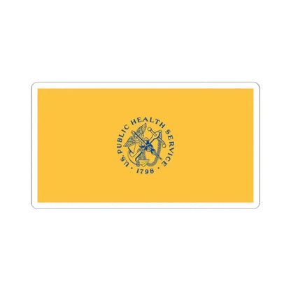 Flag of the United States Public Health Service (United States) STICKER Vinyl Kiss-Cut Decal 2 Inch White - The Sticker Space