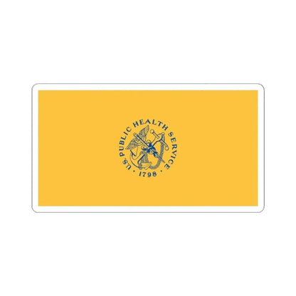 Flag of the United States Public Health Service (United States) STICKER Vinyl Kiss-Cut Decal 3 Inch White - The Sticker Space