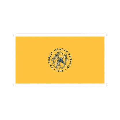 Flag of the United States Public Health Service (United States) STICKER Vinyl Kiss-Cut Decal 4 Inch White - The Sticker Space