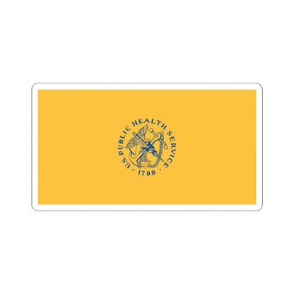 Flag of the United States Public Health Service (United States) STICKER Vinyl Kiss-Cut Decal 6 Inch White - The Sticker Space