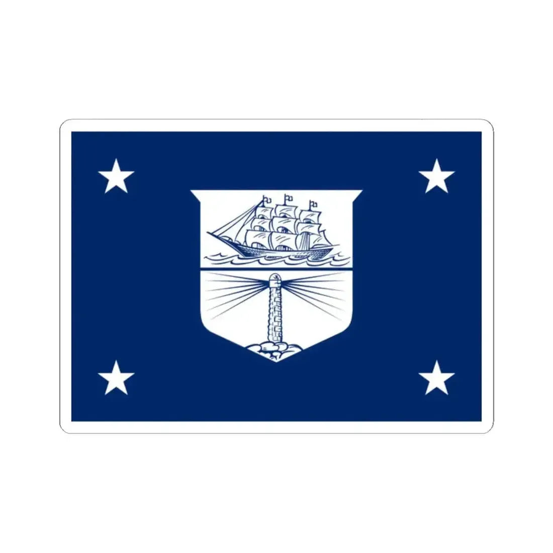 Flag of the United States Secretary of Commerce (United States) STICKER Vinyl Kiss-Cut Decal 2 Inch White - The Sticker Space