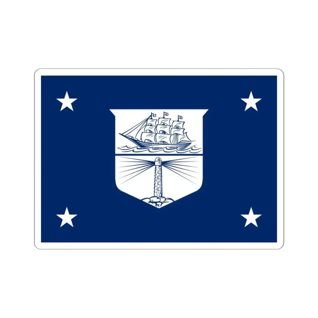 Flag of the United States Secretary of Commerce (United States) STICKER Vinyl Kiss-Cut Decal 3 Inch White - The Sticker Space