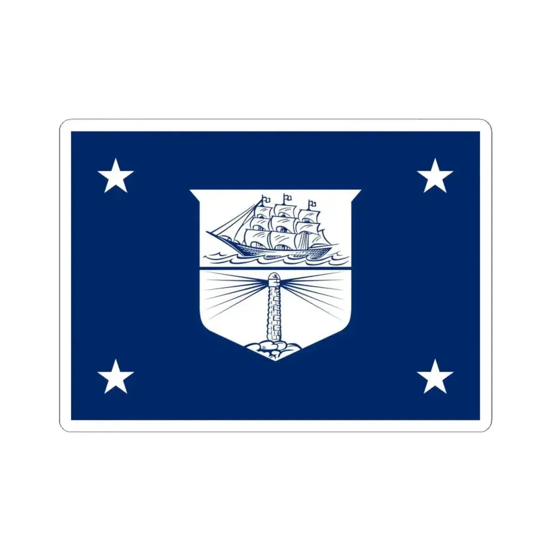 Flag of the United States Secretary of Commerce (United States) STICKER Vinyl Kiss-Cut Decal 4 Inch White - The Sticker Space