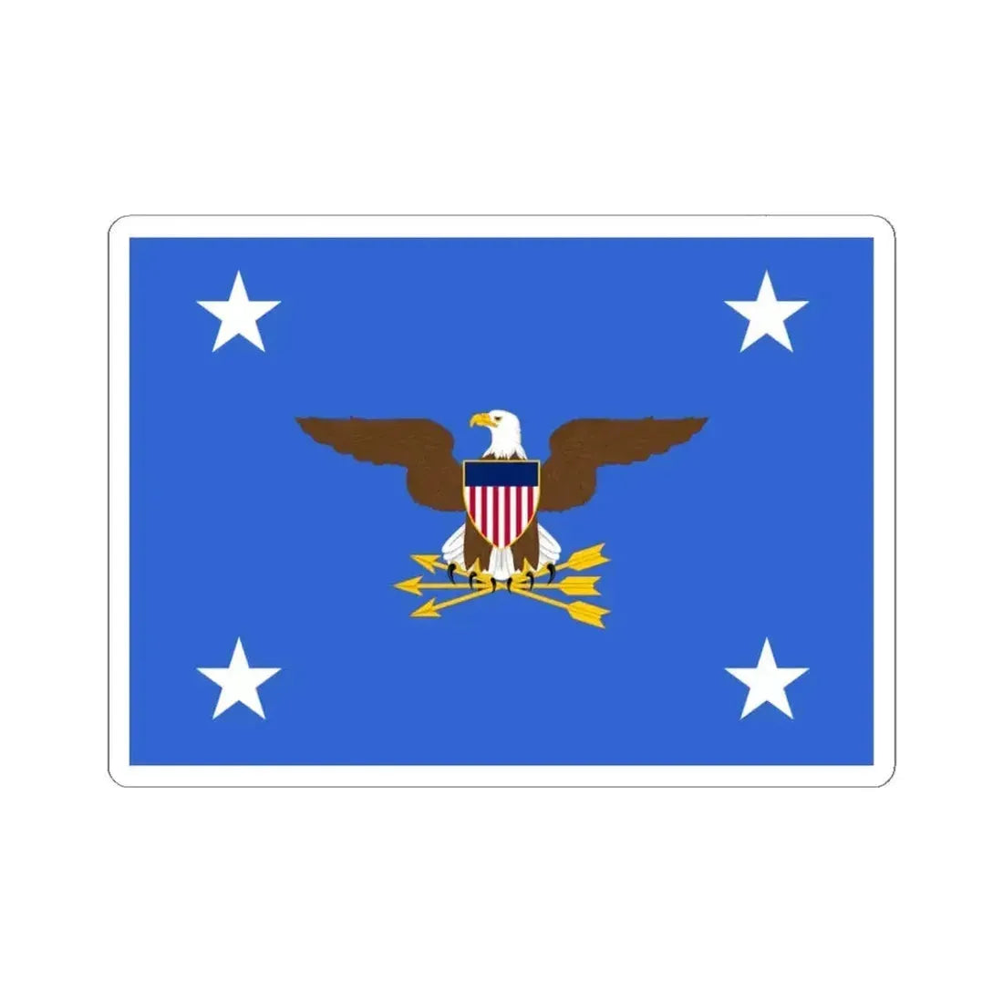 Flag of the United States Secretary of Defense (United States) STICKER Vinyl Kiss-Cut Decal 3 Inch White - The Sticker Space