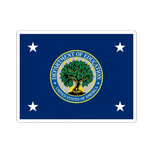 Flag of the United States Secretary of Education (United States) STICKER Vinyl Kiss-Cut Decal 2 Inch White - The Sticker Space