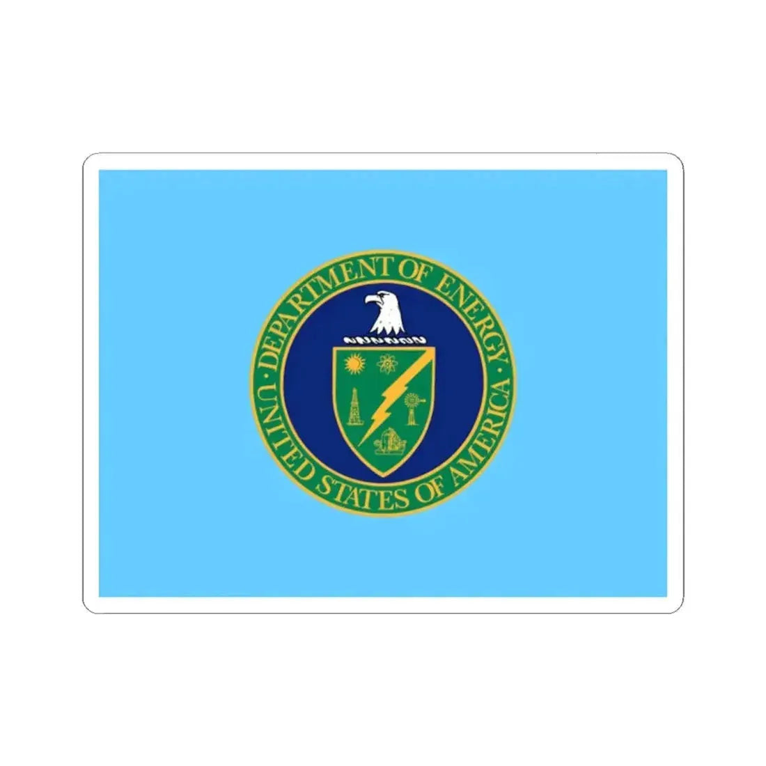 Flag of the United States Secretary of Energy (United States) STICKER Vinyl Kiss-Cut Decal 2 Inch White - The Sticker Space