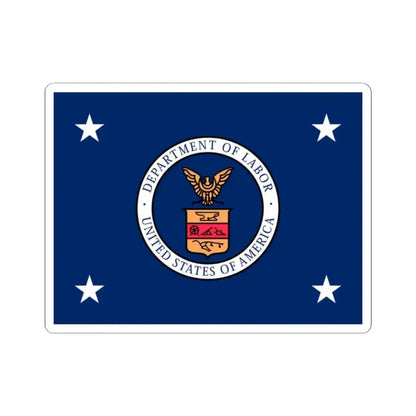 Flag of the United States Secretary of Labor (United States) STICKER Vinyl Kiss-Cut Decal 2 Inch White - The Sticker Space