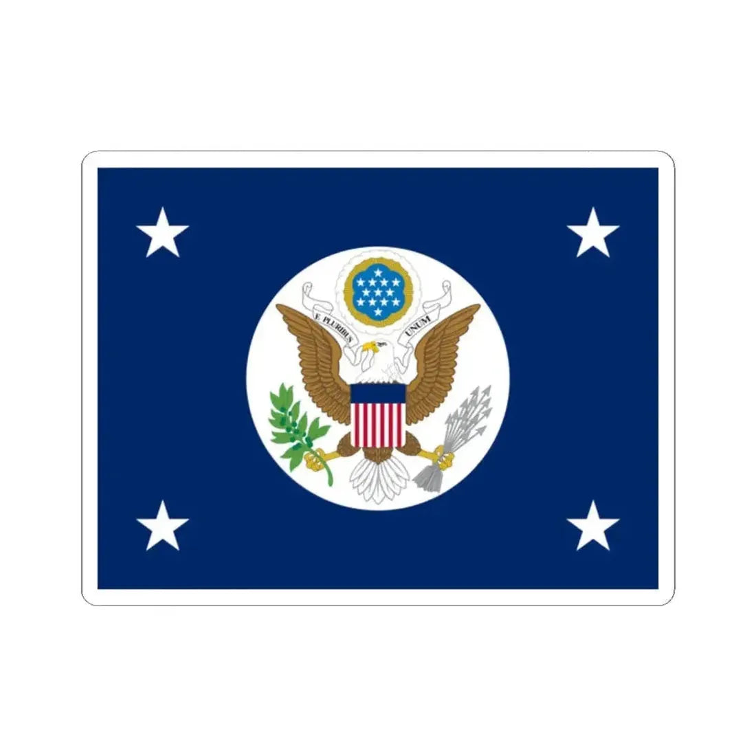 Flag of the United States Secretary of State (United States) STICKER Vinyl Kiss-Cut Decal 2 Inch White - The Sticker Space