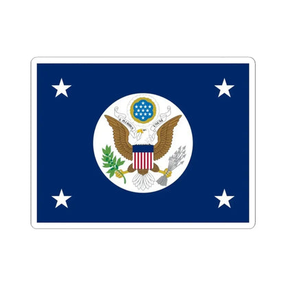 Flag of the United States Secretary of State (United States) STICKER Vinyl Kiss-Cut Decal 3 Inch White - The Sticker Space