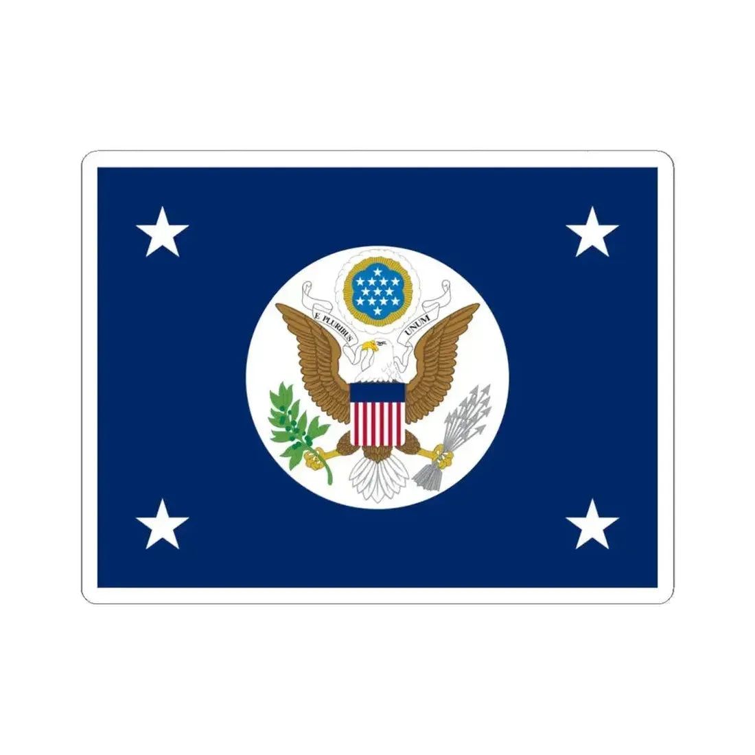 Flag of the United States Secretary of State (United States) STICKER Vinyl Kiss-Cut Decal 4 Inch White - The Sticker Space