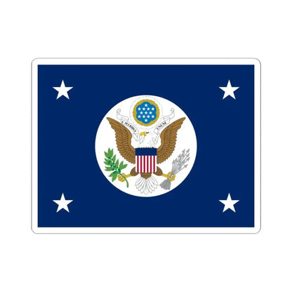 Flag of the United States Secretary of State (United States) STICKER Vinyl Kiss-Cut Decal 4 Inch White - The Sticker Space