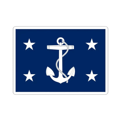 Flag of the United States Secretary of the Navy (United States) STICKER Vinyl Kiss-Cut Decal 3 Inch White - The Sticker Space