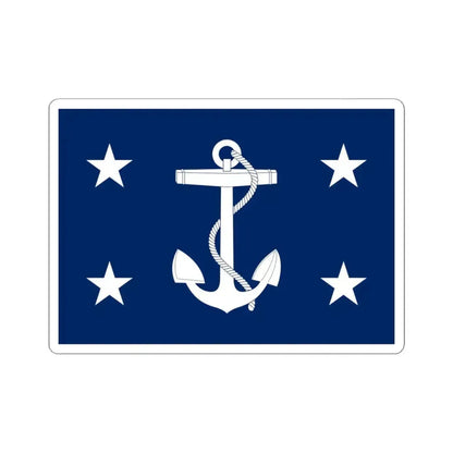 Flag of the United States Secretary of the Navy (United States) STICKER Vinyl Kiss-Cut Decal 4 Inch White - The Sticker Space