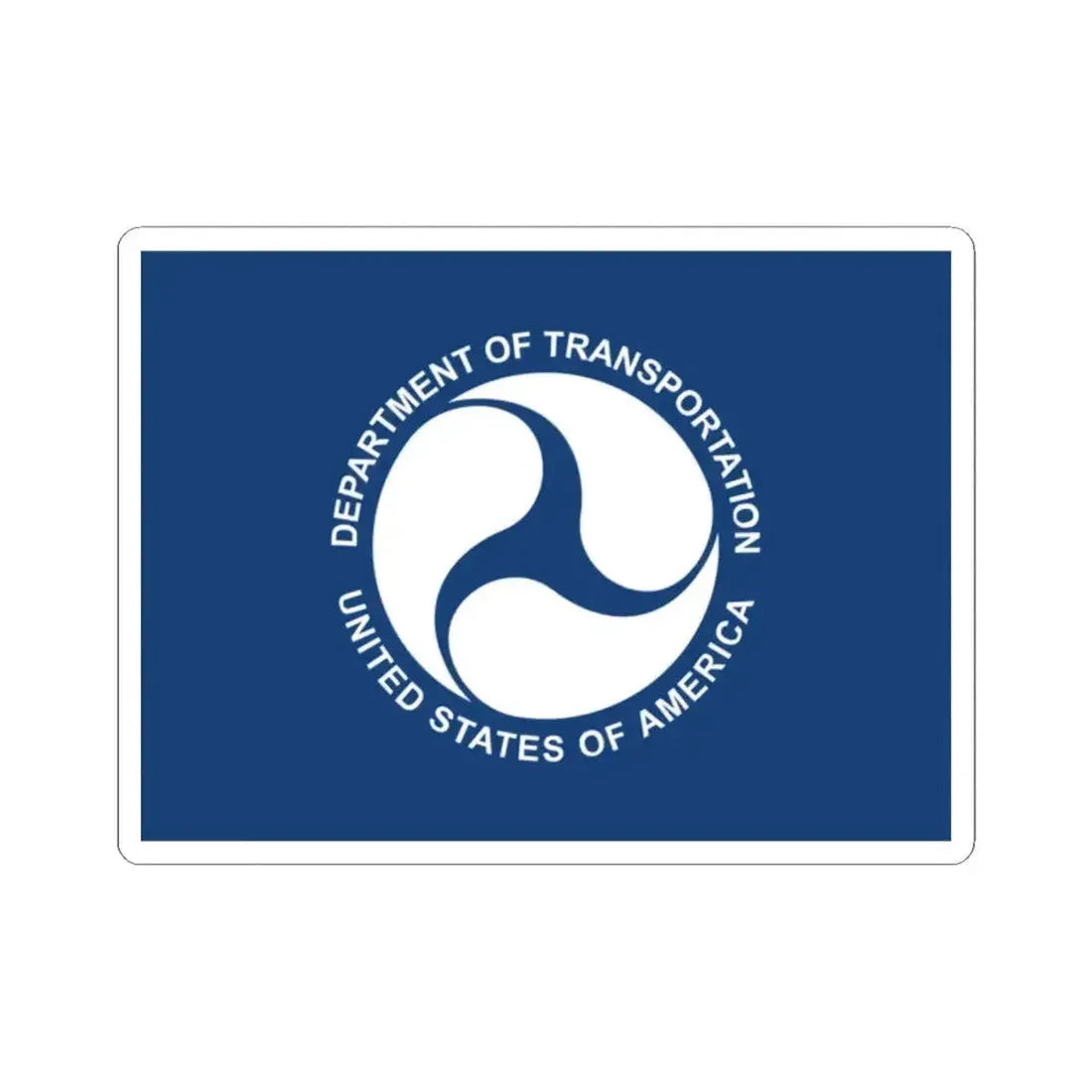 Flag of the United States Secretary of Transportation (United States) STICKER Vinyl Kiss-Cut Decal 2 Inch White - The Sticker Space