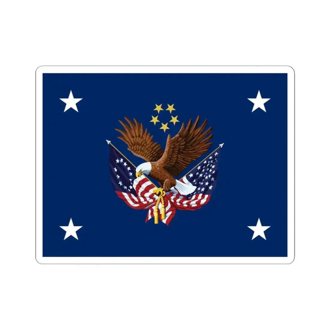 Flag of the United States Secretary of Veterans Affairs (United States) STICKER Vinyl Kiss-Cut Decal 3 Inch White - The Sticker Space