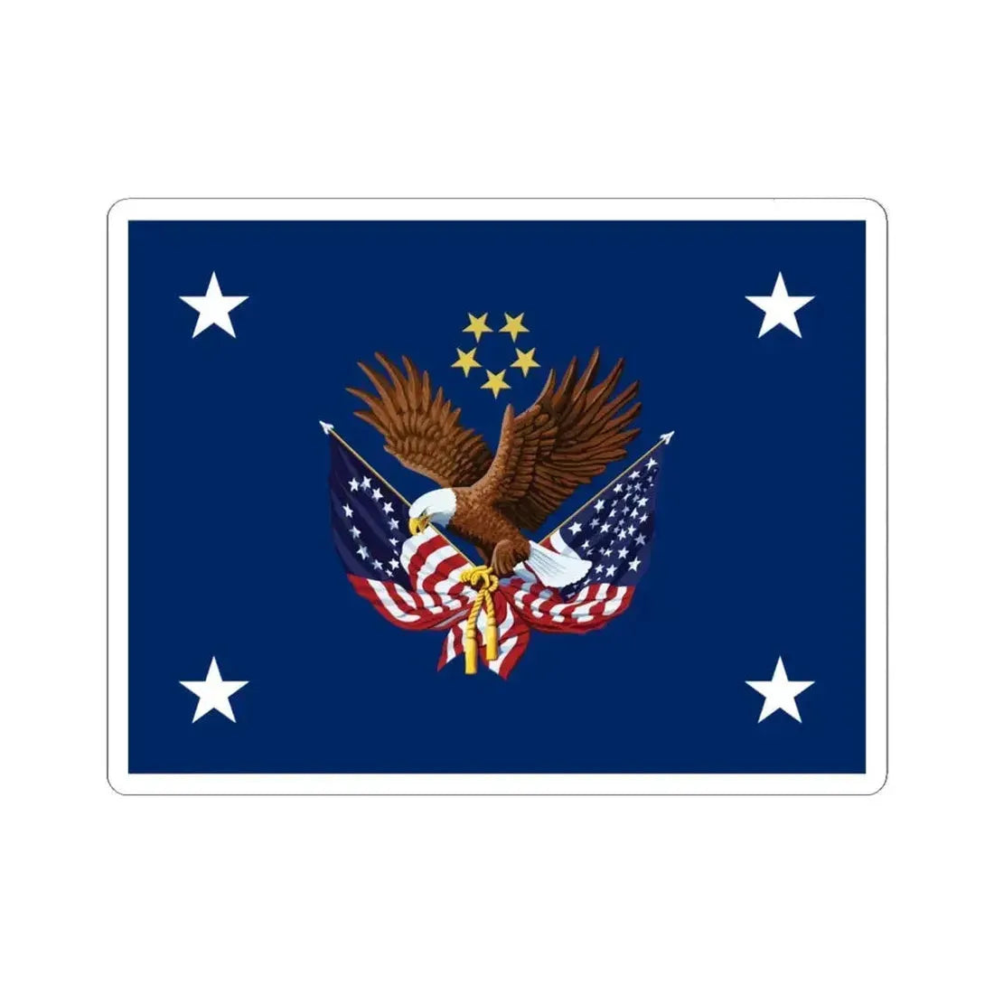 Flag of the United States Secretary of Veterans Affairs (United States) STICKER Vinyl Kiss-Cut Decal 6 Inch White - The Sticker Space