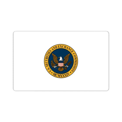 Flag of the United States Securities and Exchange Commission (United States) STICKER Vinyl Kiss-Cut Decal 2 Inch White - The Sticker Space