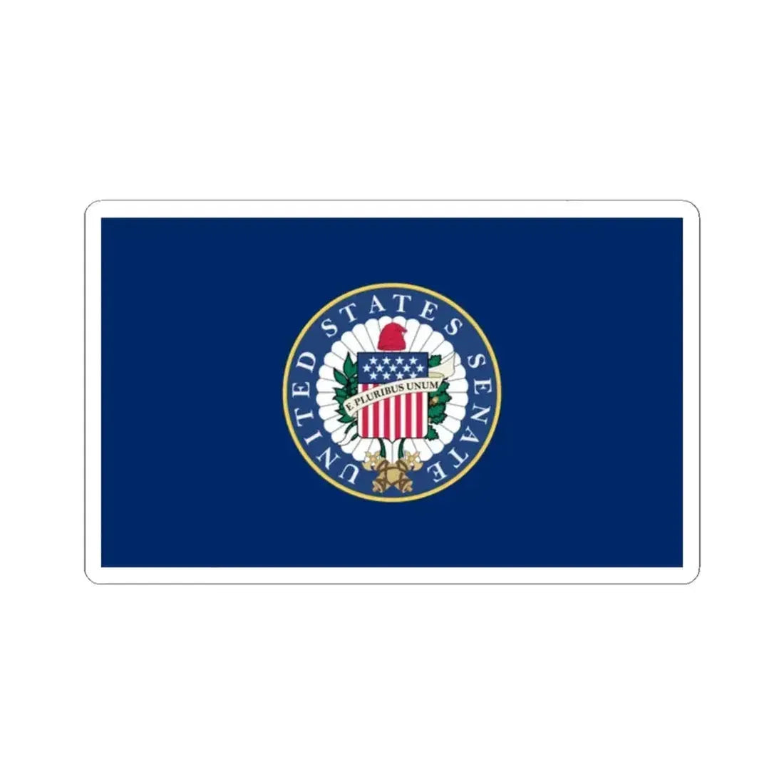 Flag of the United States Senate (United States) STICKER Vinyl Kiss-Cut Decal 2 Inch White - The Sticker Space