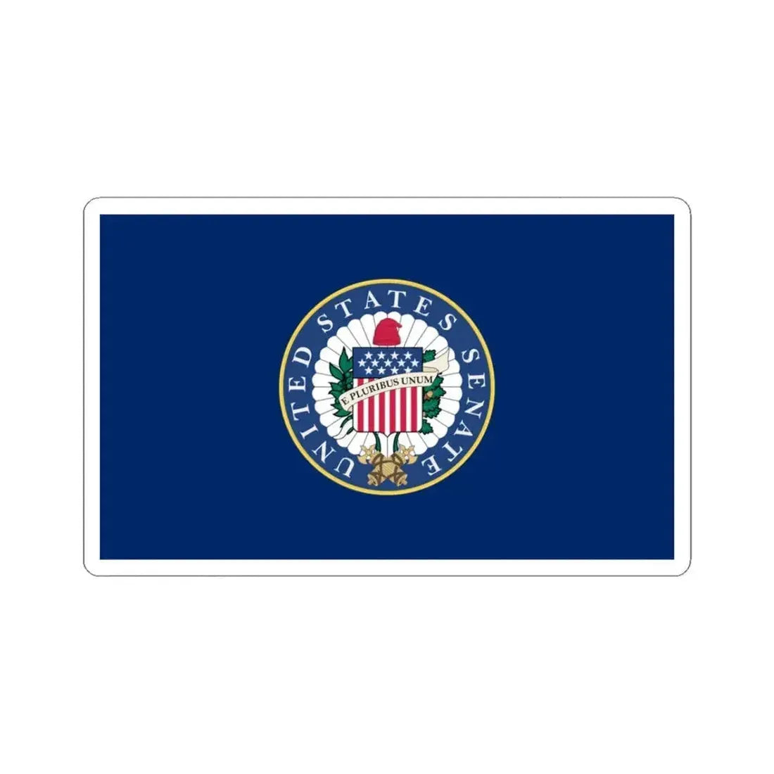 Flag of the United States Senate (United States) STICKER Vinyl Kiss-Cut Decal 3 Inch White - The Sticker Space