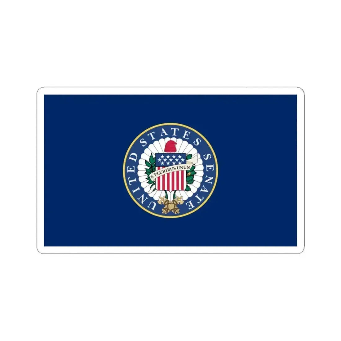 Flag of the United States Senate (United States) STICKER Vinyl Kiss-Cut Decal 6 Inch White - The Sticker Space