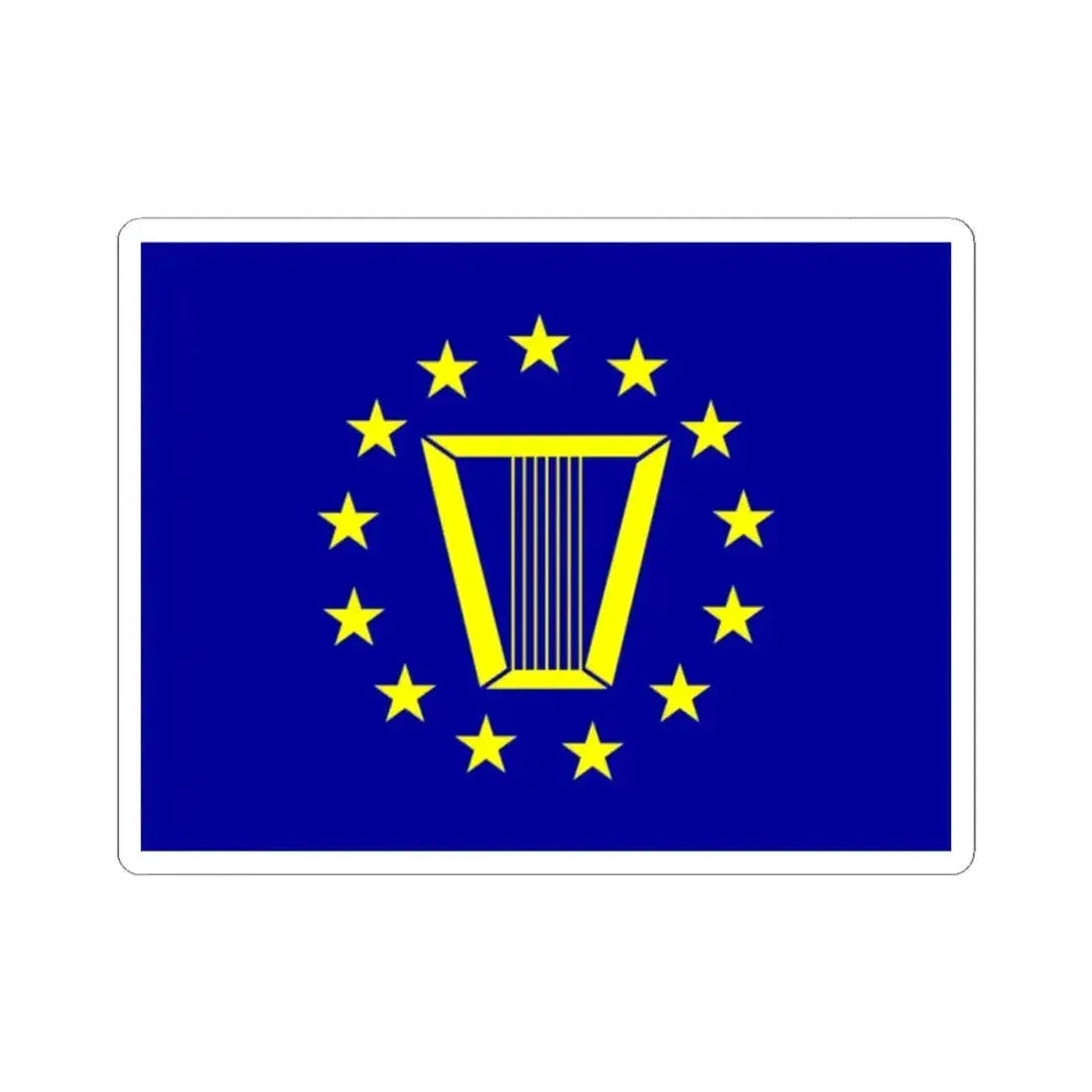 Flag of the United States Senior Executive Service (United States) STICKER Vinyl Kiss-Cut Decal 2 Inch White - The Sticker Space