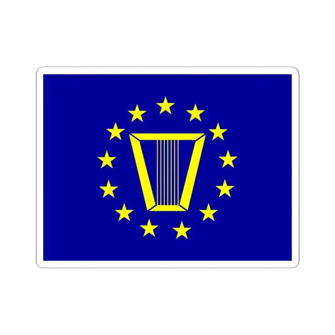 Flag of the United States Senior Executive Service (United States) STICKER Vinyl Kiss-Cut Decal 3 Inch White - The Sticker Space