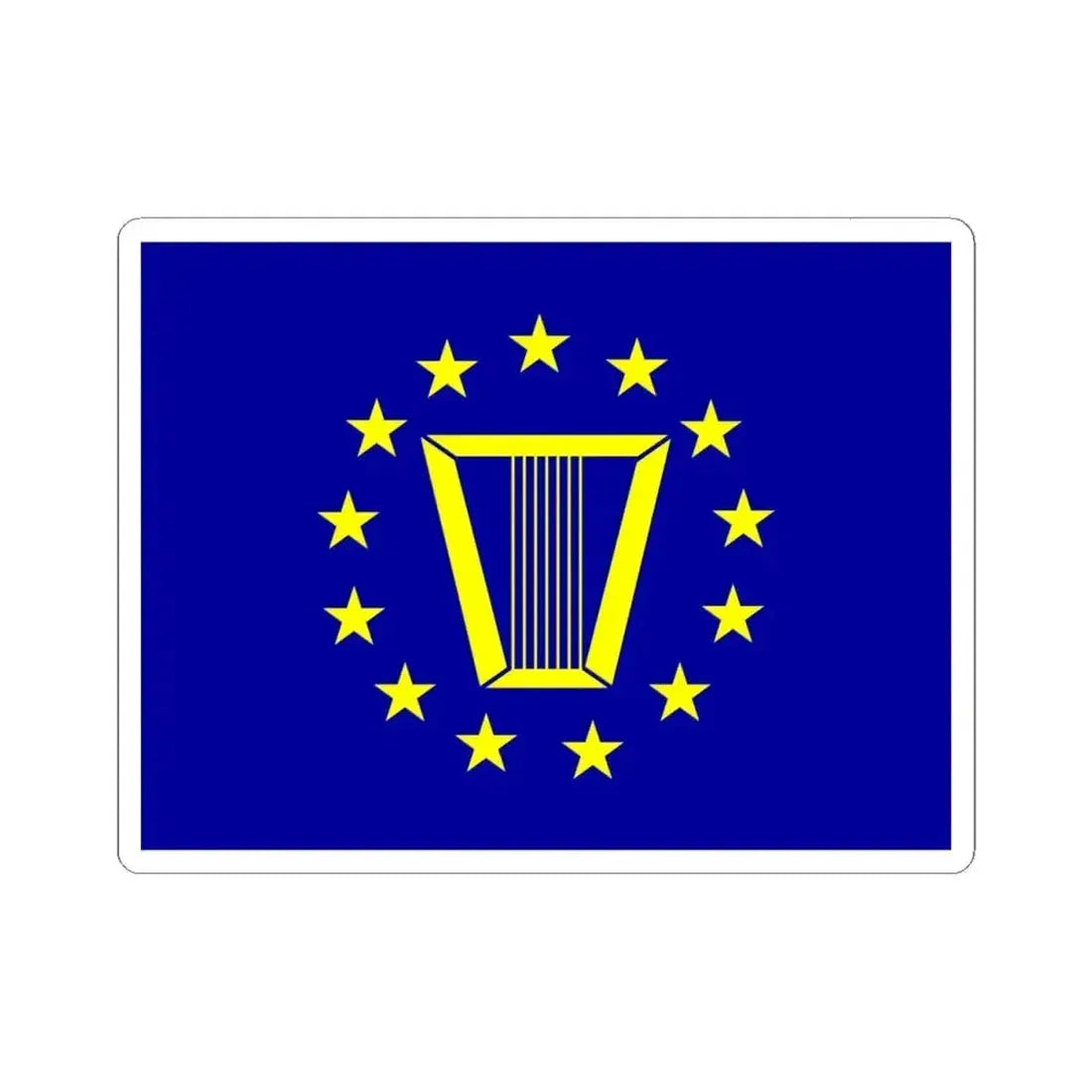 Flag of the United States Senior Executive Service (United States) STICKER Vinyl Kiss-Cut Decal 4 Inch White - The Sticker Space