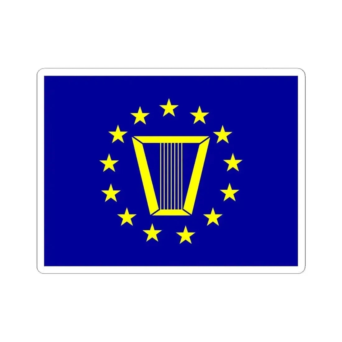 Flag of the United States Senior Executive Service (United States) STICKER Vinyl Kiss-Cut Decal 6 Inch White - The Sticker Space