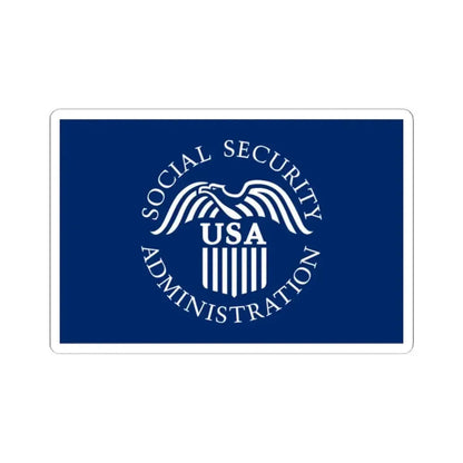 Flag of the United States Social Security Administration (United States) STICKER Vinyl Kiss-Cut Decal 2 Inch White - The Sticker Space