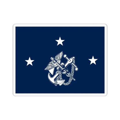 Flag of the United States Surgeon General v1 (United States) STICKER Vinyl Kiss-Cut Decal 4 Inch White - The Sticker Space