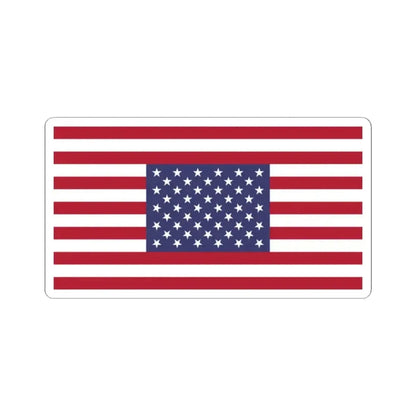 Flag of the United States symmetrical (United States) STICKER Vinyl Kiss-Cut Decal 2 Inch White - The Sticker Space