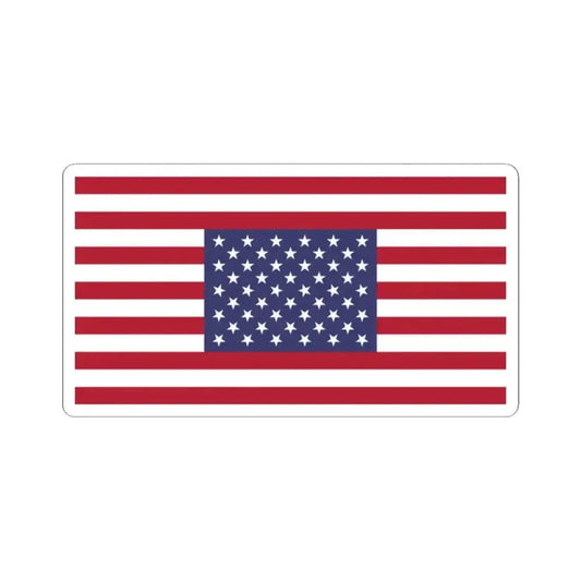 Flag of the United States symmetrical (United States) STICKER Vinyl Kiss-Cut Decal 2 Inch White - The Sticker Space