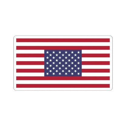 Flag of the United States symmetrical (United States) STICKER Vinyl Kiss-Cut Decal 3 Inch White - The Sticker Space