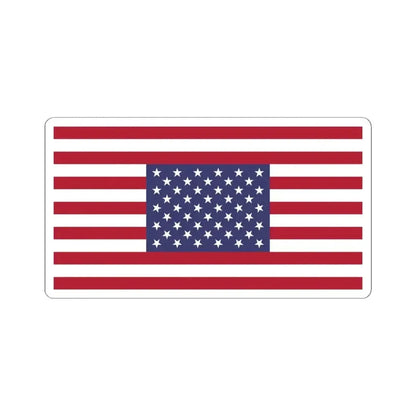 Flag of the United States symmetrical (United States) STICKER Vinyl Kiss-Cut Decal 4 Inch White - The Sticker Space