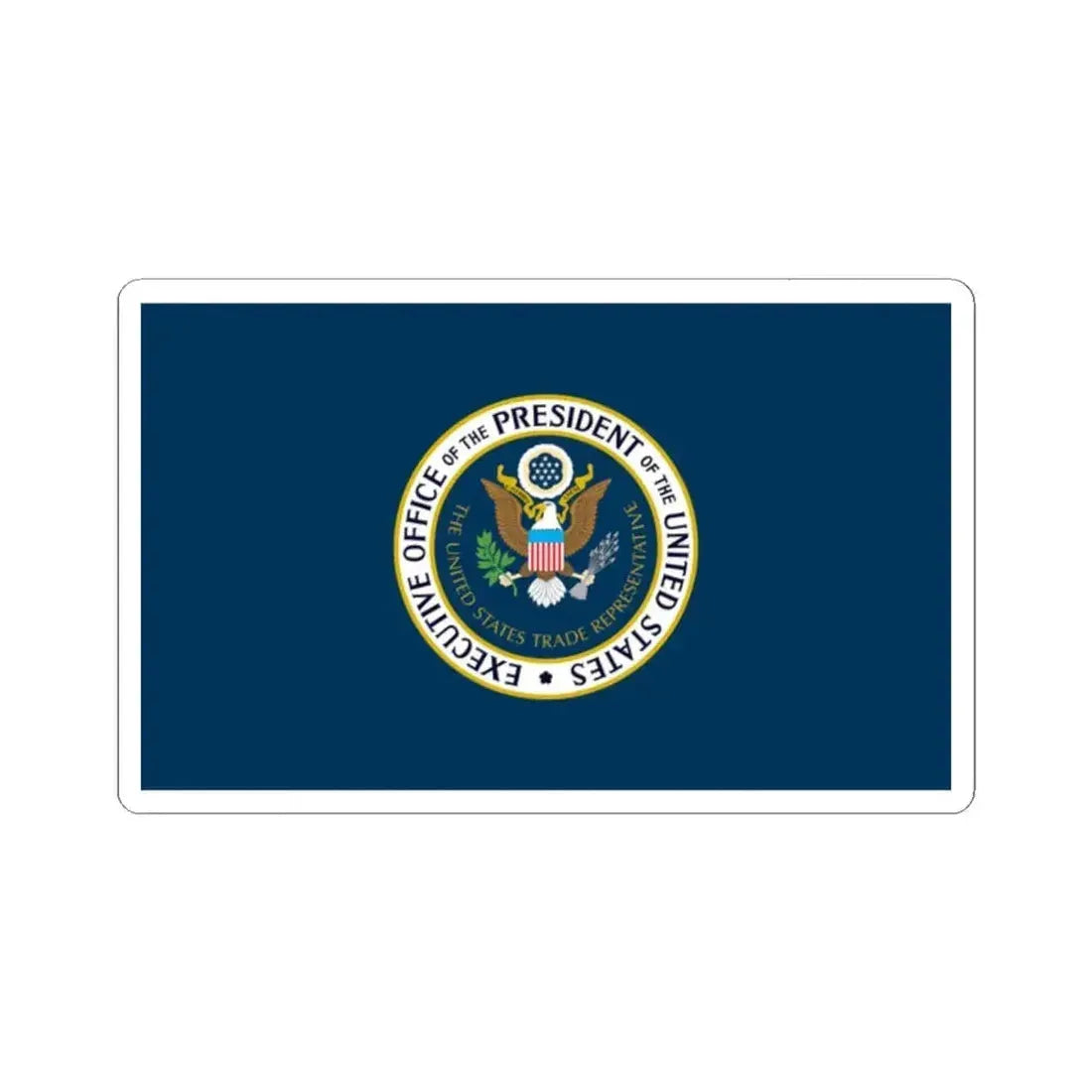 Flag of the United States Trade Representative (United States) STICKER Vinyl Kiss-Cut Decal 2 Inch White - The Sticker Space