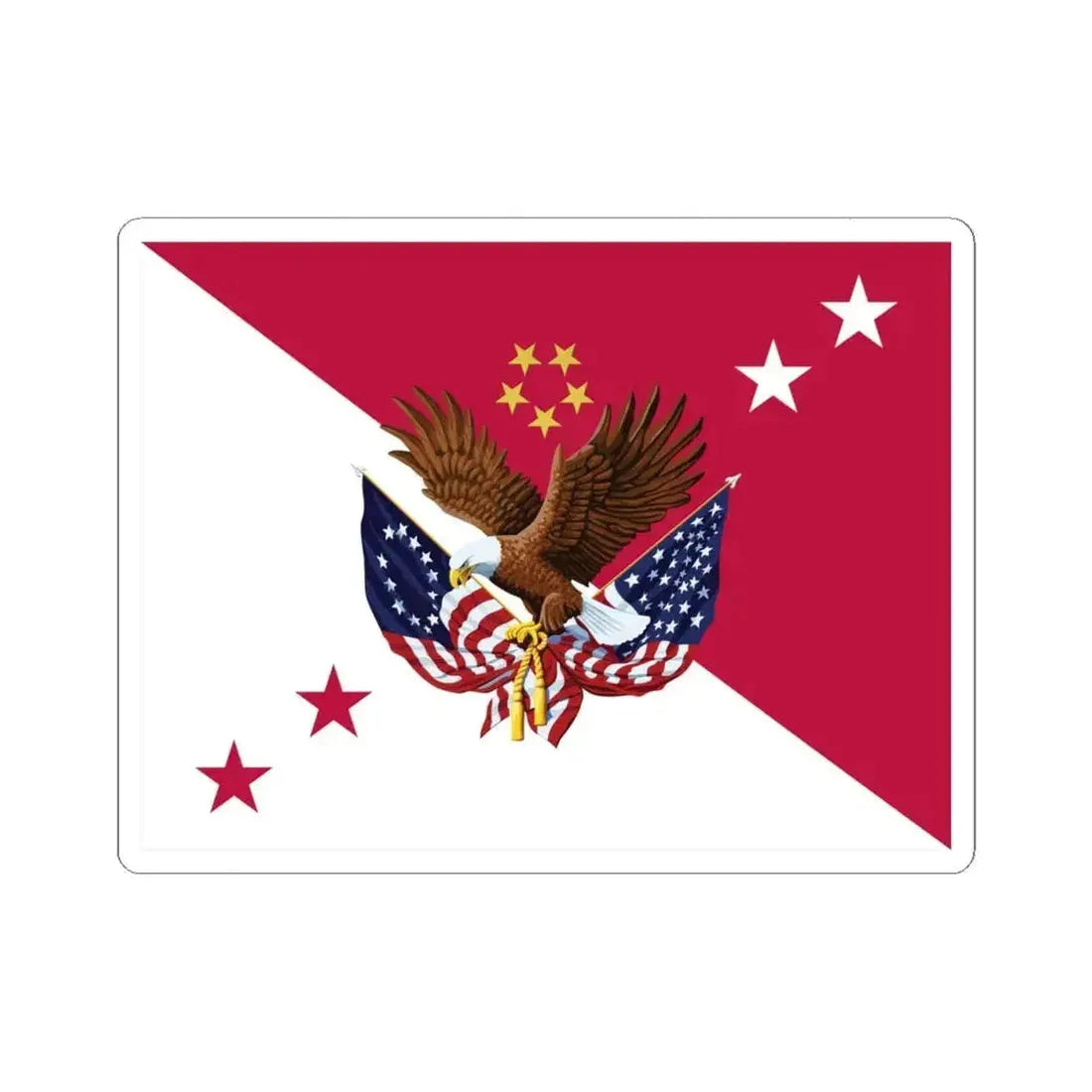 Flag of the United States Under Secretary of Veterans Affairs (United States) STICKER Vinyl Kiss-Cut Decal 4 Inch White - The Sticker Space