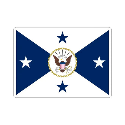 Flag of the United States Vice Chief of Naval Operations (United States) STICKER Vinyl Kiss-Cut Decal 3 Inch White - The Sticker Space