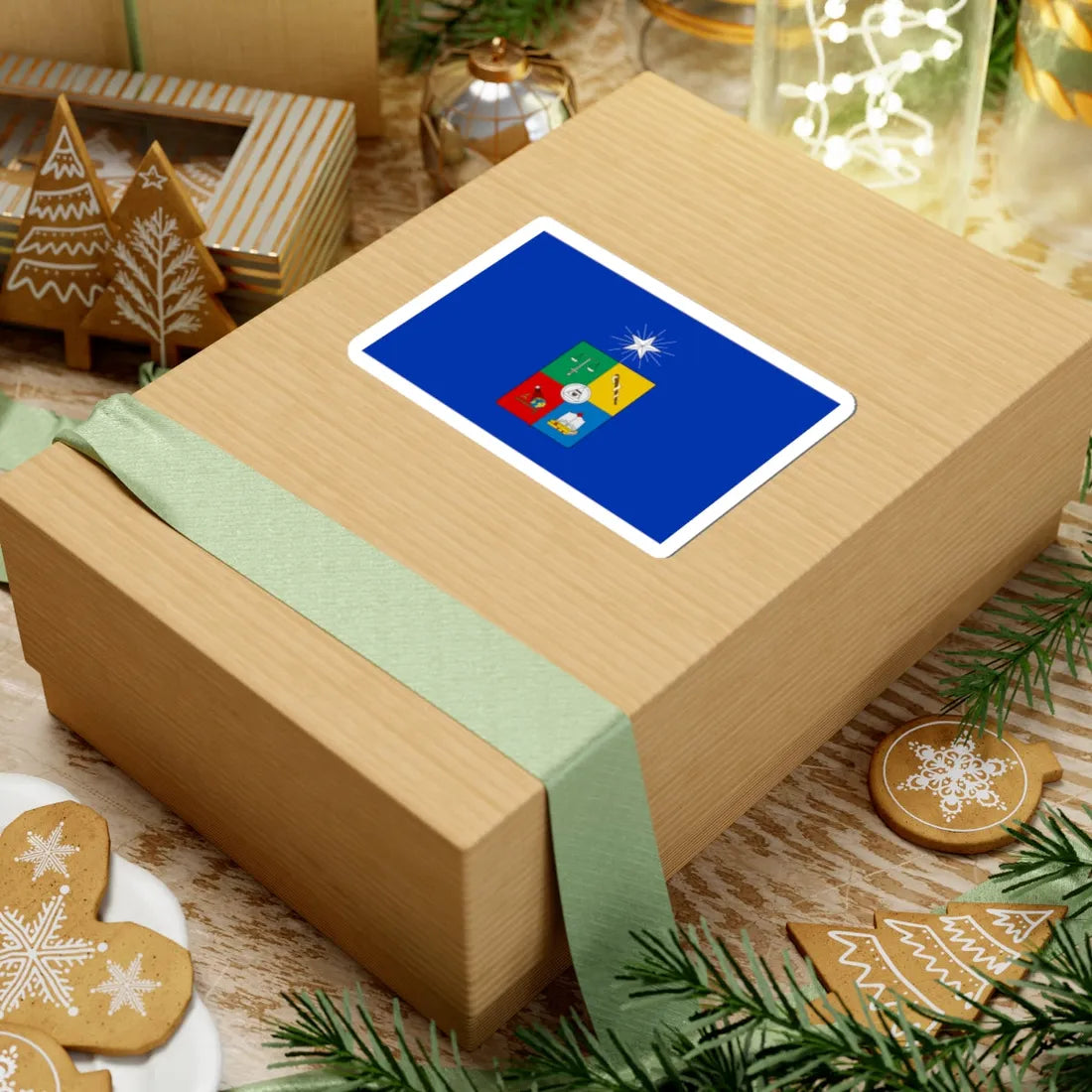 Flag of the University of Chile (Chile) (Coat of Arms) STICKER Vinyl Kiss-Cut Decal - The Sticker Space