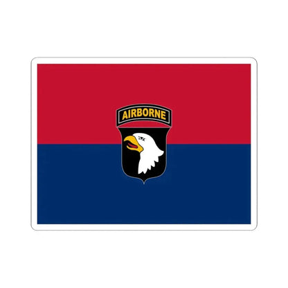 Flag of the U.S. 101st Airborne Division (United States) STICKER Vinyl Kiss-Cut Decal 4 Inch White - The Sticker Space
