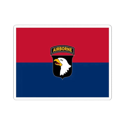 Flag of the U.S. 101st Airborne Division (United States) STICKER Vinyl Kiss-Cut Decal 6 Inch White - The Sticker Space