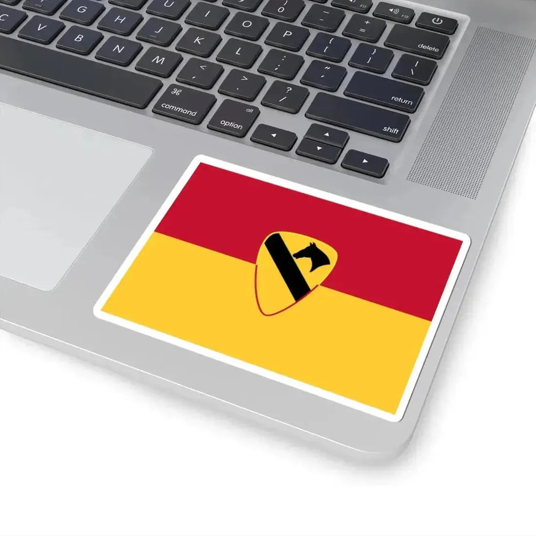 Flag of the U.S. Army 1st Cavalry Division (United States) STICKER Vinyl Kiss-Cut Decal - The Sticker Space