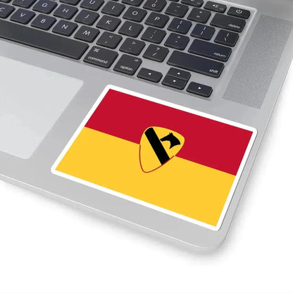 Flag of the U.S. Army 1st Cavalry Division (United States) STICKER Vinyl Kiss-Cut Decal - The Sticker Space