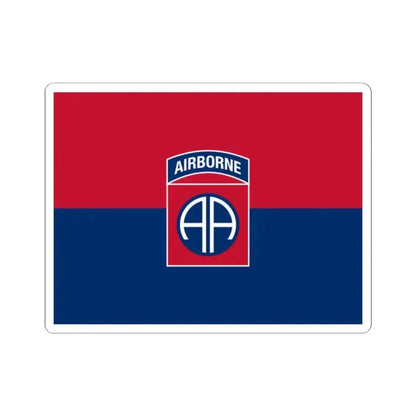 Flag of the U.S. Army 82nd Airborne Division (United States) STICKER Vinyl Kiss-Cut Decal 2 Inch White - The Sticker Space