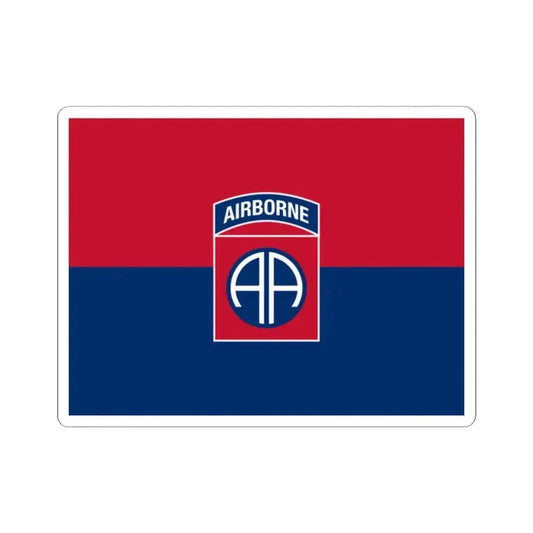 Flag of the U.S. Army 82nd Airborne Division (United States) STICKER Vinyl Kiss-Cut Decal 2 Inch White - The Sticker Space