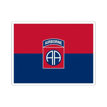 Flag of the U.S. Army 82nd Airborne Division (United States) STICKER Vinyl Kiss-Cut Decal 3 Inch White - The Sticker Space