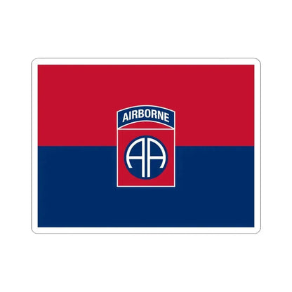 Flag of the U.S. Army 82nd Airborne Division (United States) STICKER Vinyl Kiss-Cut Decal 6 Inch White - The Sticker Space